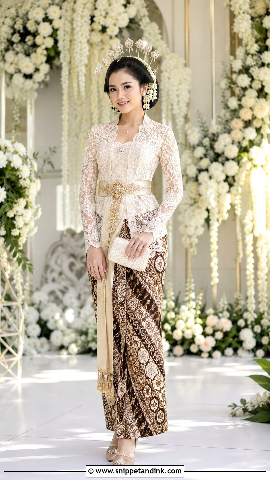 Indonesian Kebaya Wedding Dress - Snippet and Ink - 20 Asian Wedding Dresses