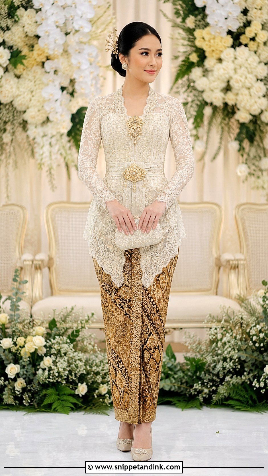Indonesian Kebaya Wedding Dress - Snippet and Ink - 20 Eastern Wedding Dresses