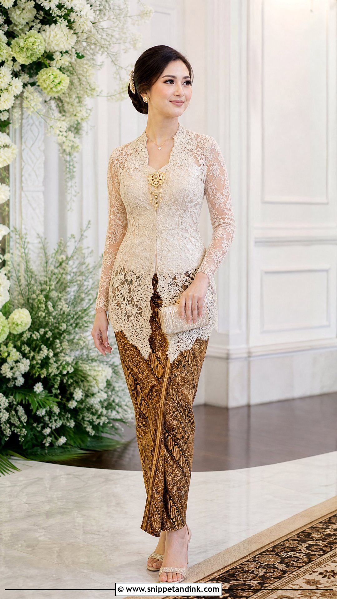 Indonesian Kebaya Wedding Outfit - Snippet and Ink - 25 Traditional Wedding Outfits