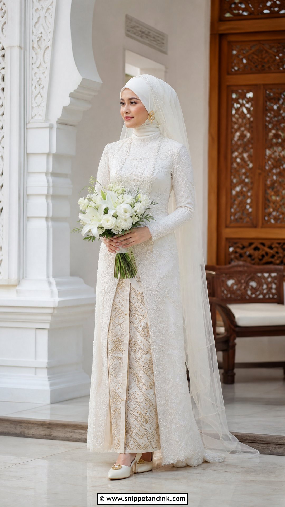 Indonesian Muslim Bridal Dress - Snippet and Ink - 25 Islamic Bridal Dress Ideas