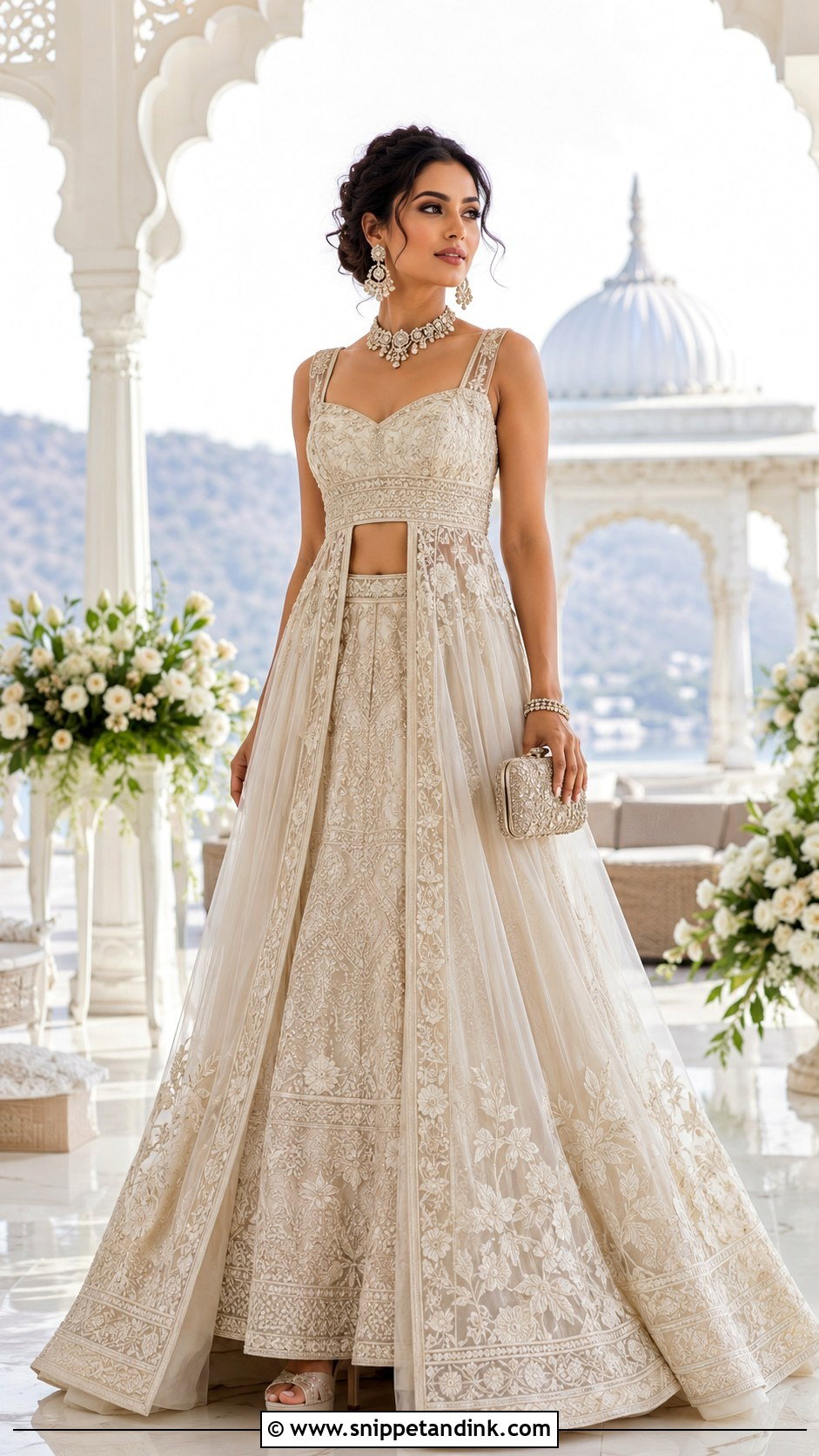 Indowestern Convertible Lehenga Gown - Snippet and Ink - 20 Indowestern Wedding Dresses