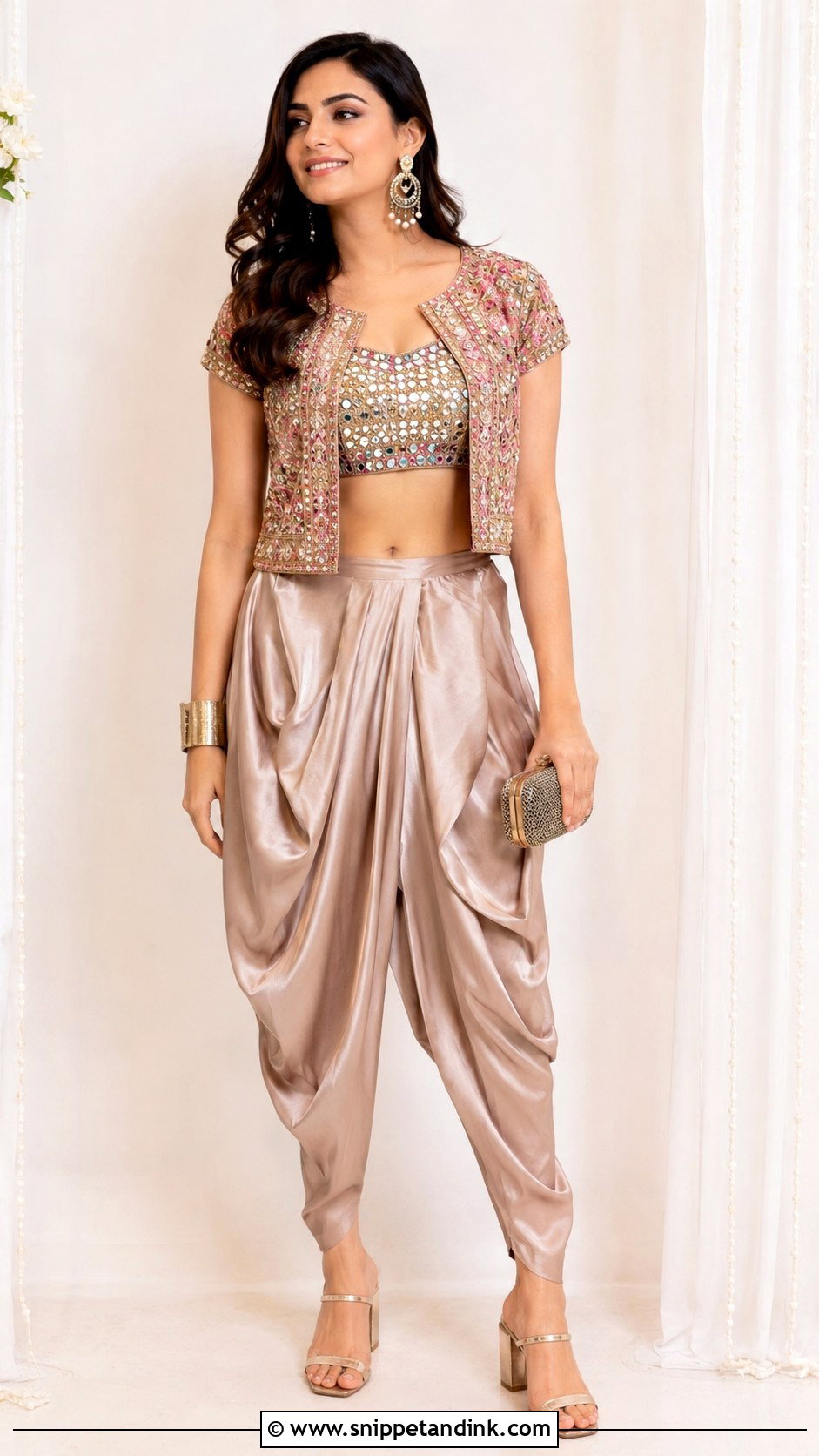 Indowestern Dhoti Pants For Sangeet - Snippet and Ink - 25 Indowestern Outfits for Sangeet