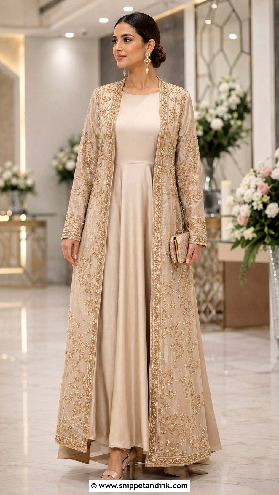 Indowestern Jacket Gown - Snippet and Ink - 20 Indowestern Wedding Dresses