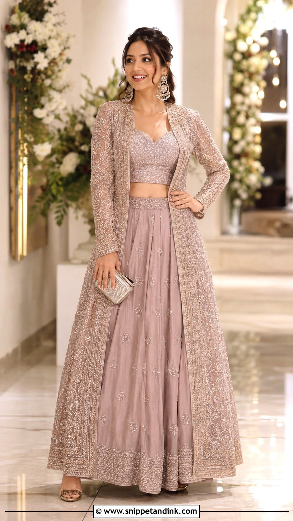 Indowestern Jacket Lehenga For Sangeet - Snippet and Ink - 25 Indowestern Outfits for Sangeet