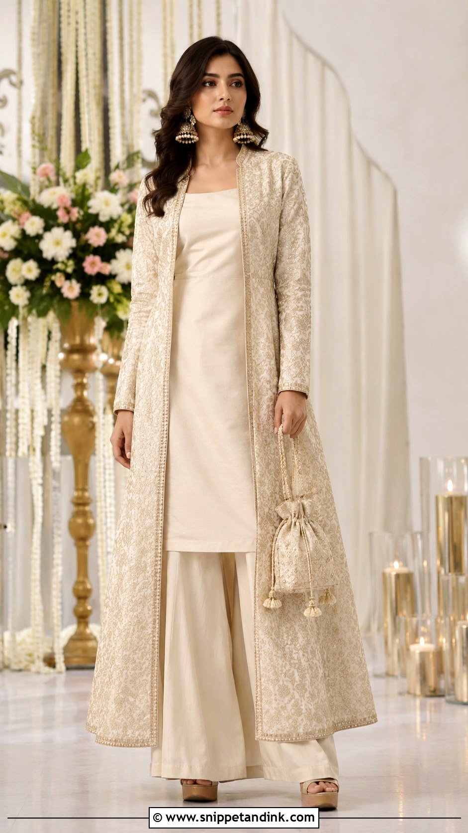 Indowestern Palazzo Kurta Jacket - Snippet and Ink - 20 Indowestern Wedding Dresses