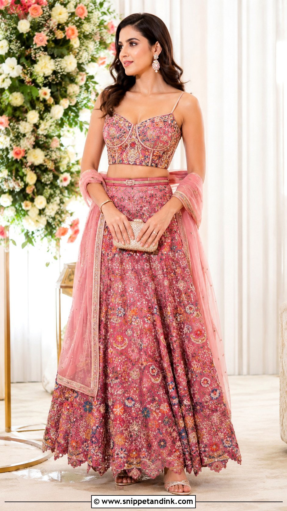 Indowestern Skirt Top For Sangeet - Snippet and Ink - 25 Indowestern Outfits for Sangeet