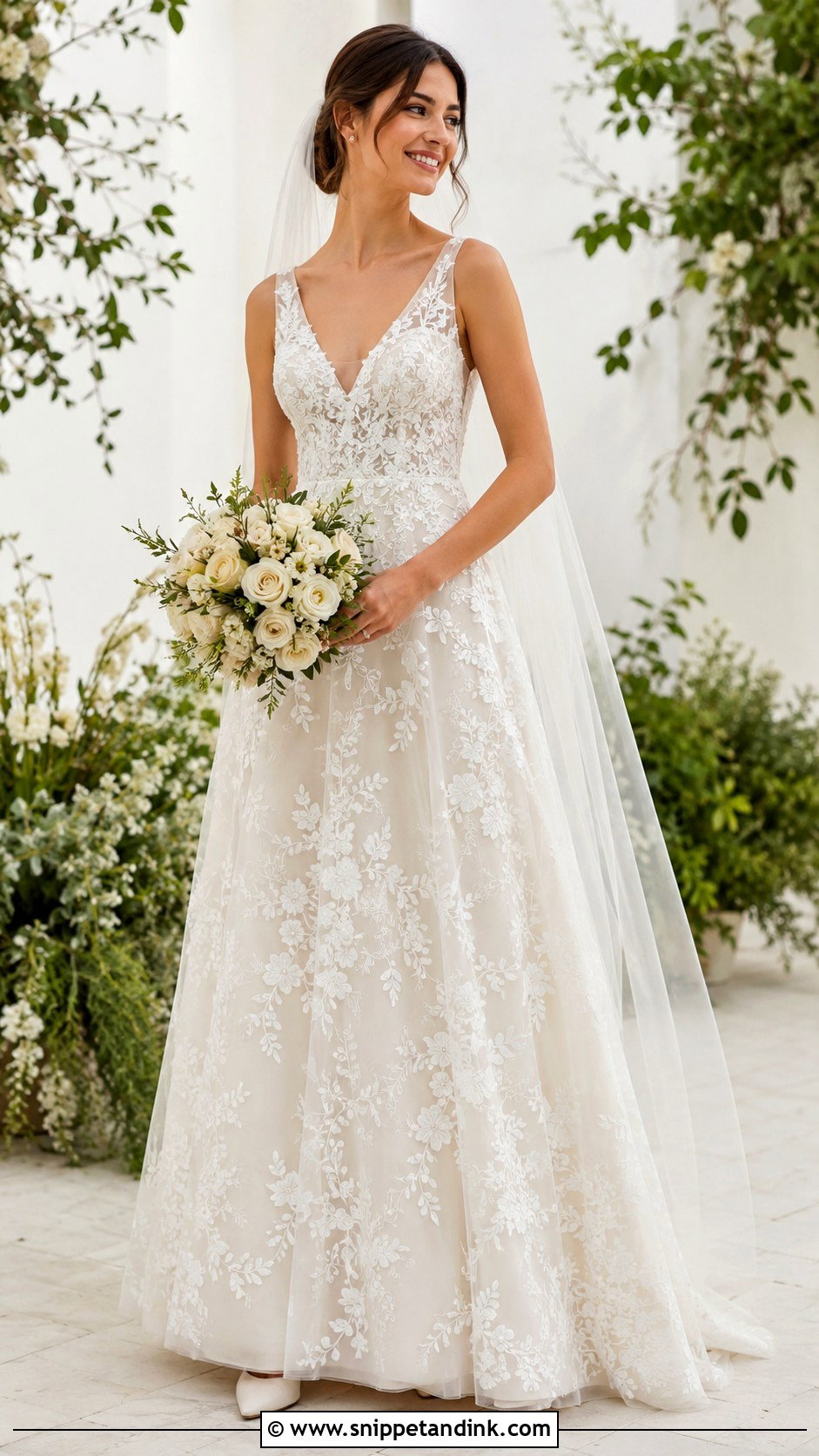 Inexpensive Floral Wedding Dress - Snippet and Ink - 20 Inexpensive Wedding Dresses