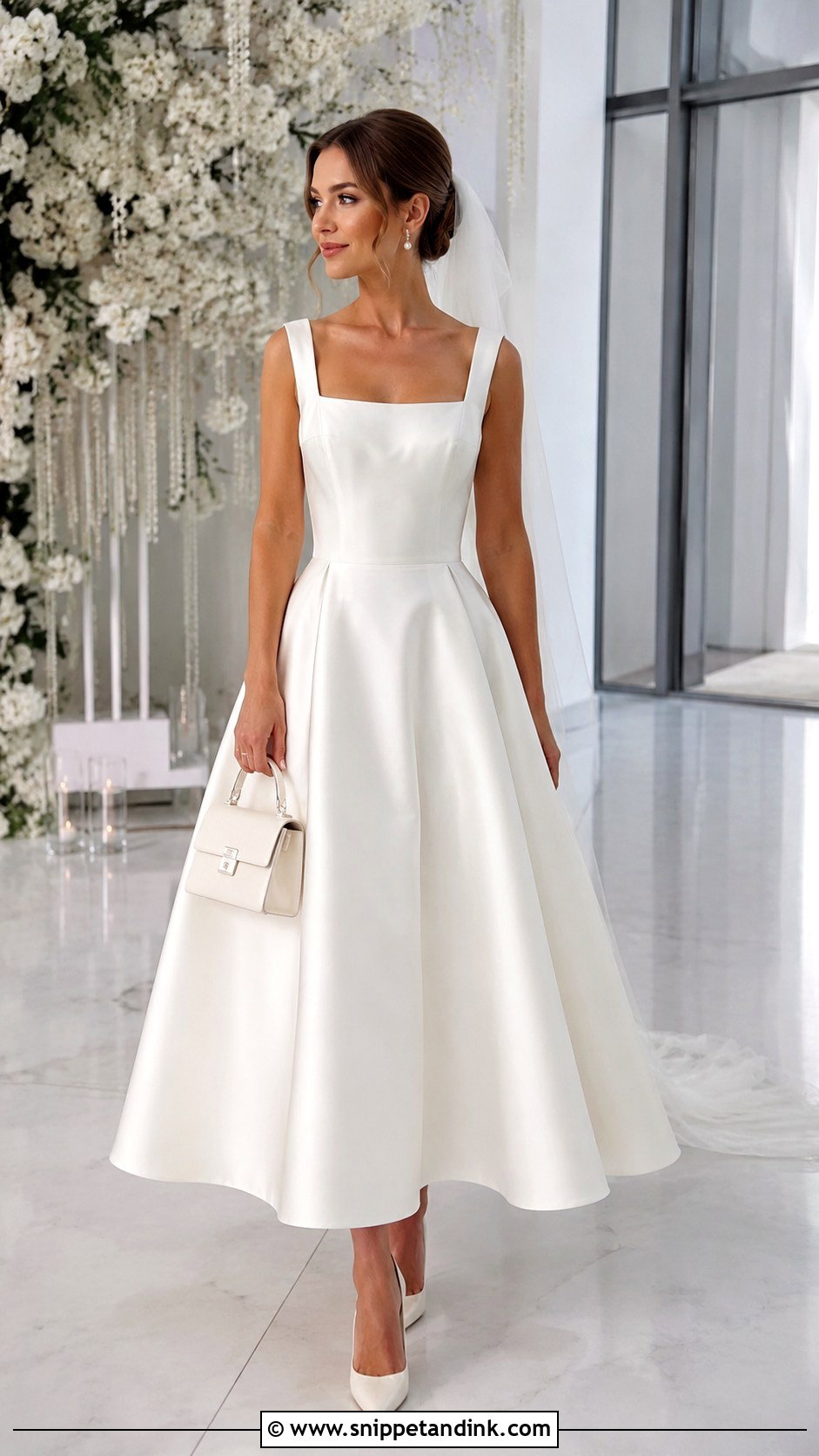 Inexpensive Square Neck Wedding Dress - Snippet and Ink - 20 Inexpensive Wedding Dresses