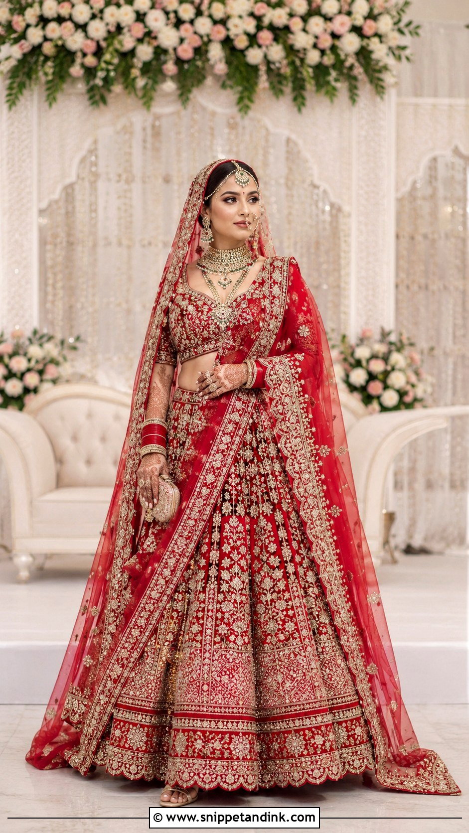 Iqra Aziz Bridal Dupatta Over Head Look - Snippet and Ink - 25 Iqra Aziz Bridal Look Ideas