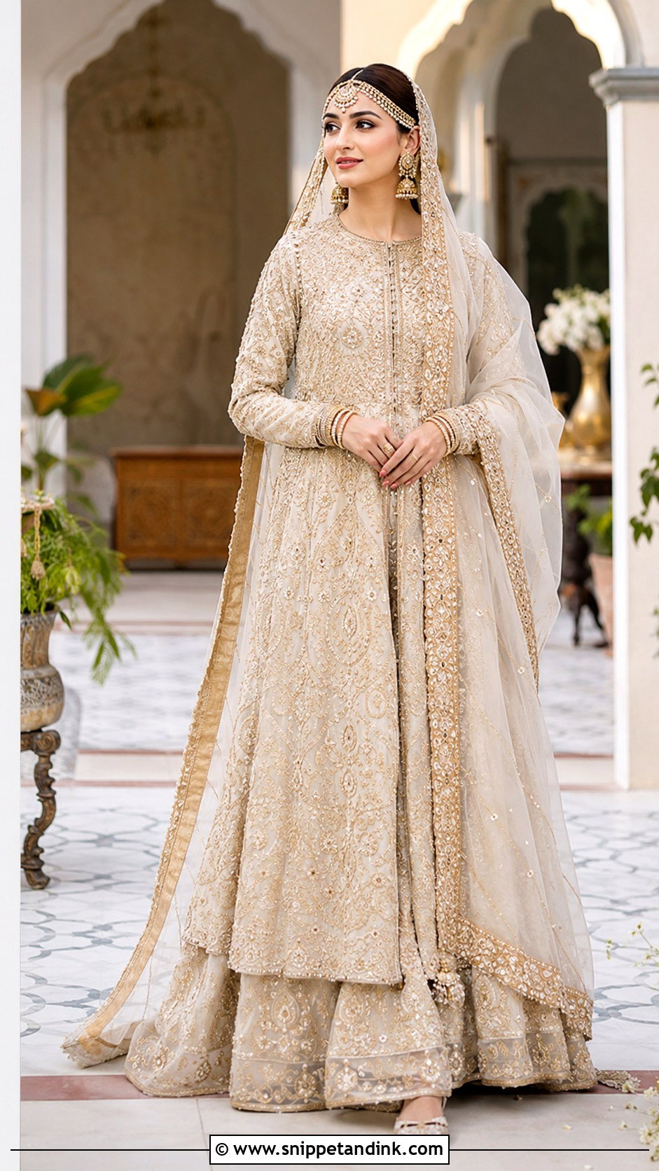 Iqra Aziz Bridal Pishwas Look - Snippet and Ink - 25 Iqra Aziz Bridal Look Ideas