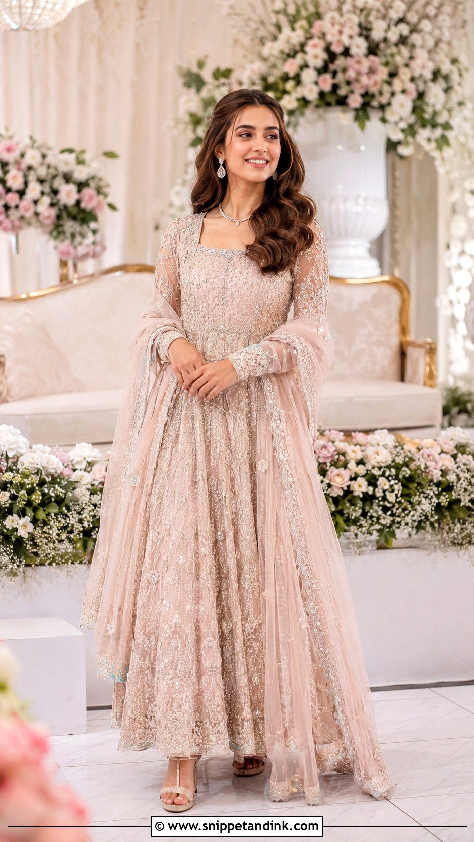 Iqra Aziz Walima Pastel Bridal Look - Snippet and Ink - 25 Iqra Aziz Bridal Look Ideas