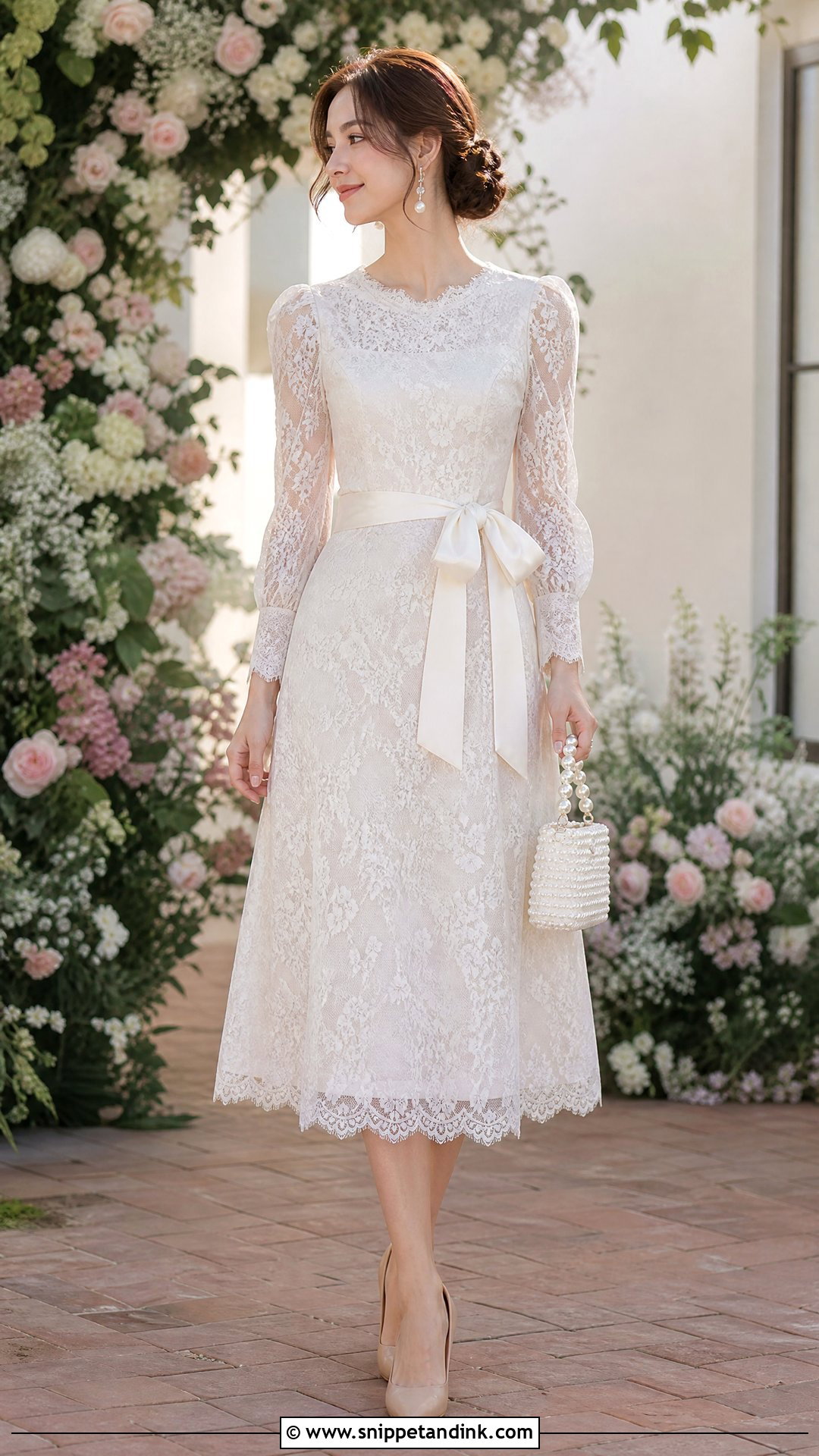 Irene Princess White Lace Midi Dress - Snippet and Ink - 20 Irene Princess Ideas