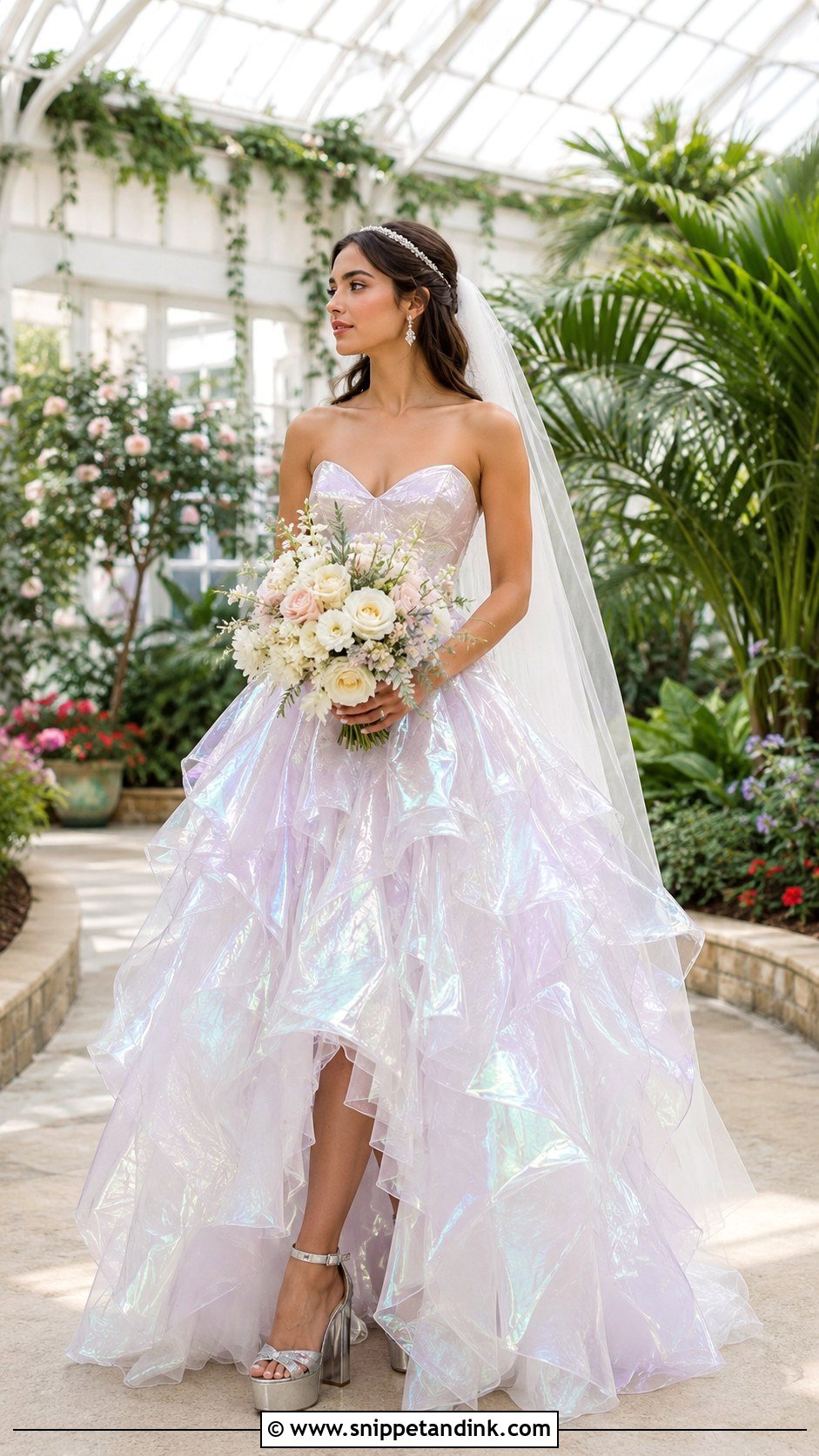 Iridescent Faerie Wedding Dress - Snippet and Ink - 20 Faerie Wedding Dress Ideas