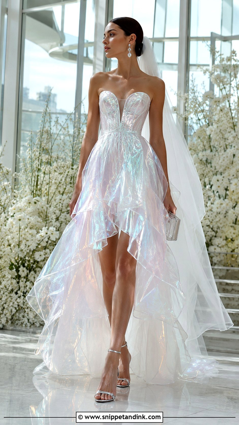 Iridescent Jellyfish Wedding Dress - Snippet and Ink - 20 Jellyfish Wedding Dress Ideas