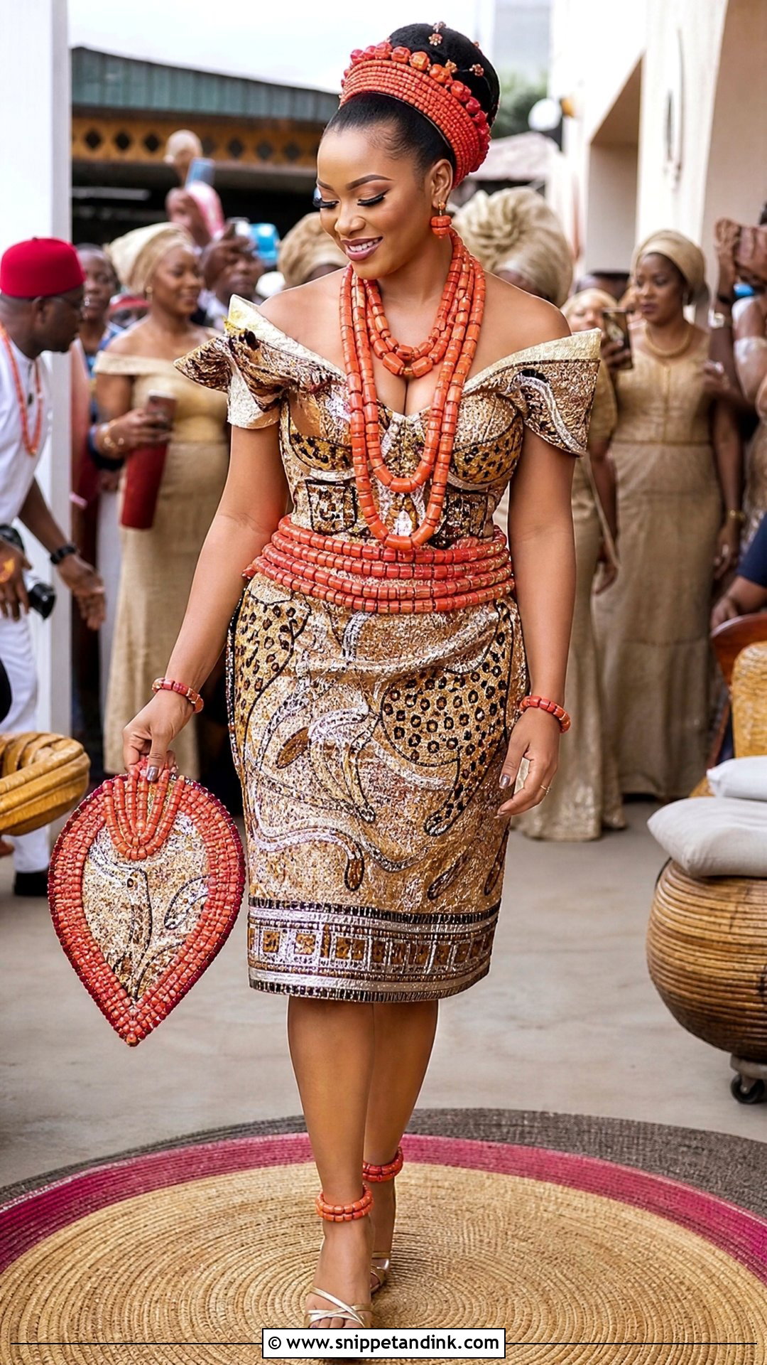 Isi Agu Maiden Igbo Bride Outfit - Snippet and Ink - 20 Igbo Bride Traditional Wedding Outfit Ideas