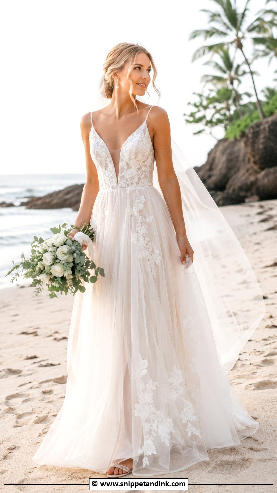 Island Wedding Tulle Dress Outfit - Snippet and Ink - 25 Island Wedding Dress Ideas
