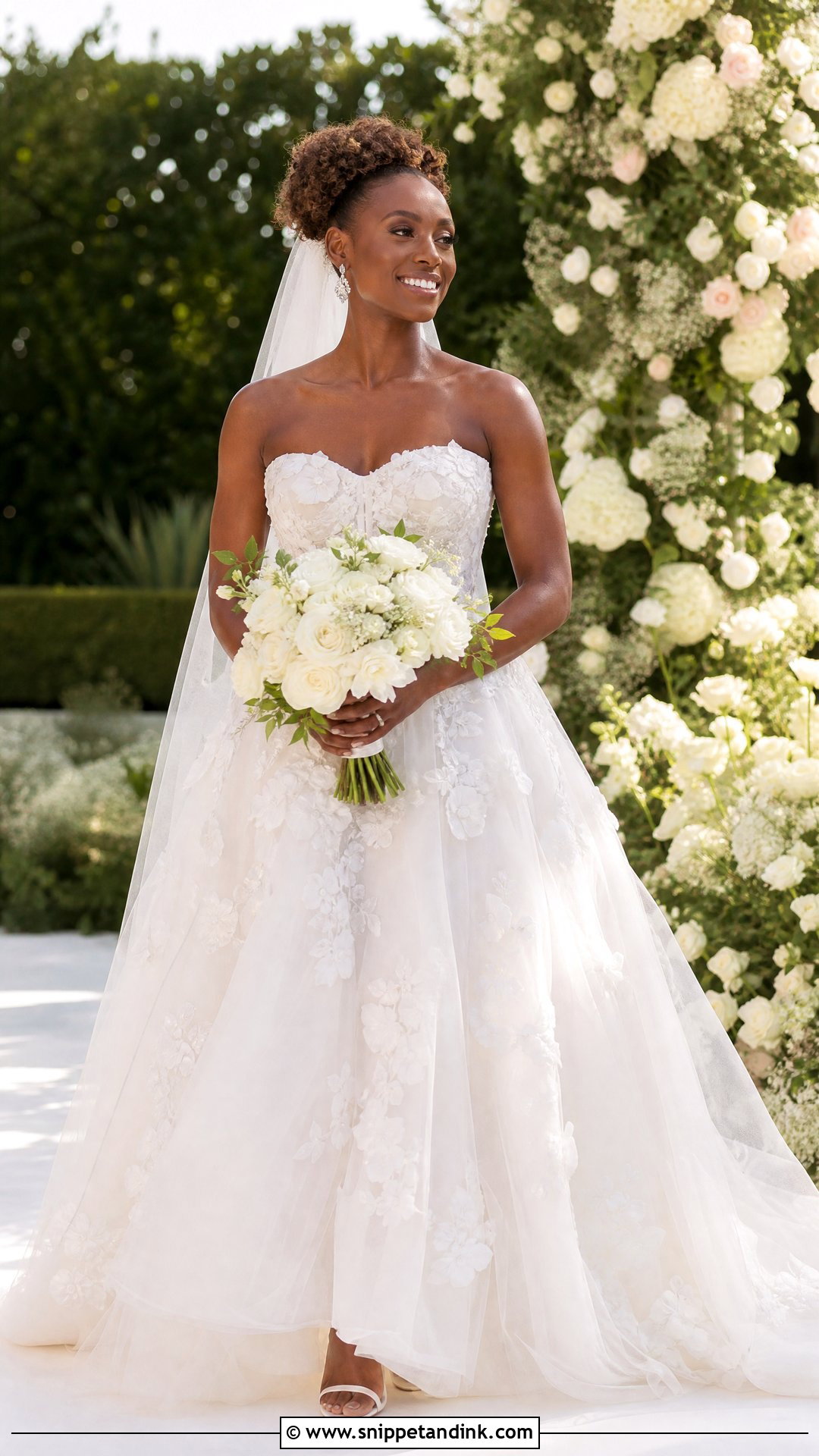 Issa Rae Wedding Dress - Snippet and Ink - 30 Celebrity Wedding Dresses