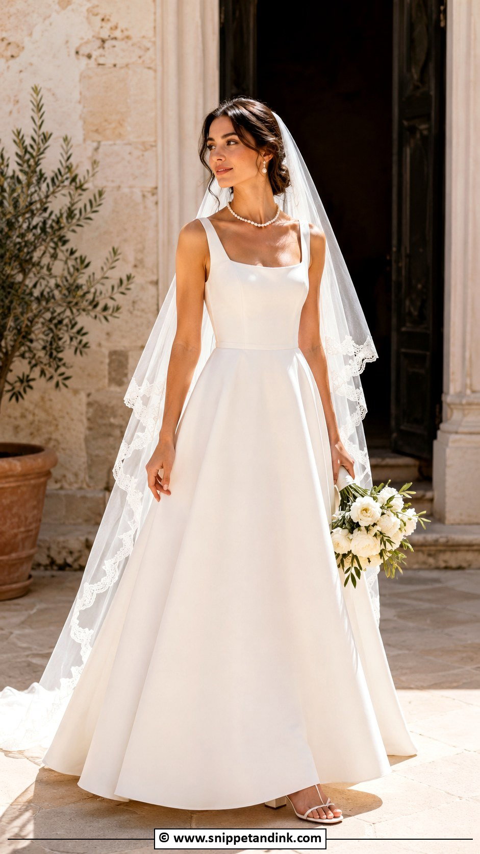 Italian A Line Wedding Dress - Snippet and Ink - 30 Italian Wedding Dress Ideas