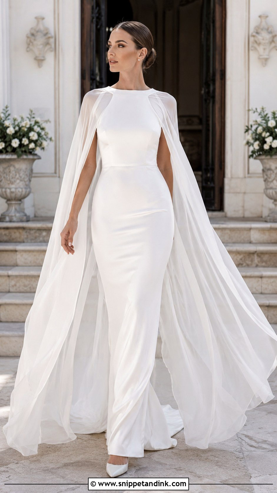 Italian Cape Wedding Dress - Snippet and Ink - 25 Italian Style Wedding Dress Ideas