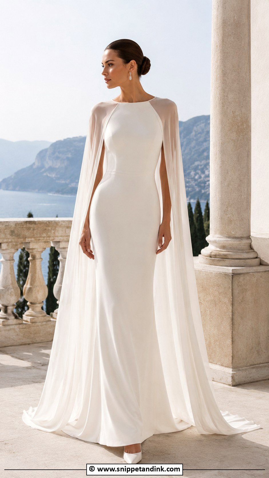 Italian Cape Wedding Dress - Snippet and Ink - 30 Italian Wedding Dress Ideas