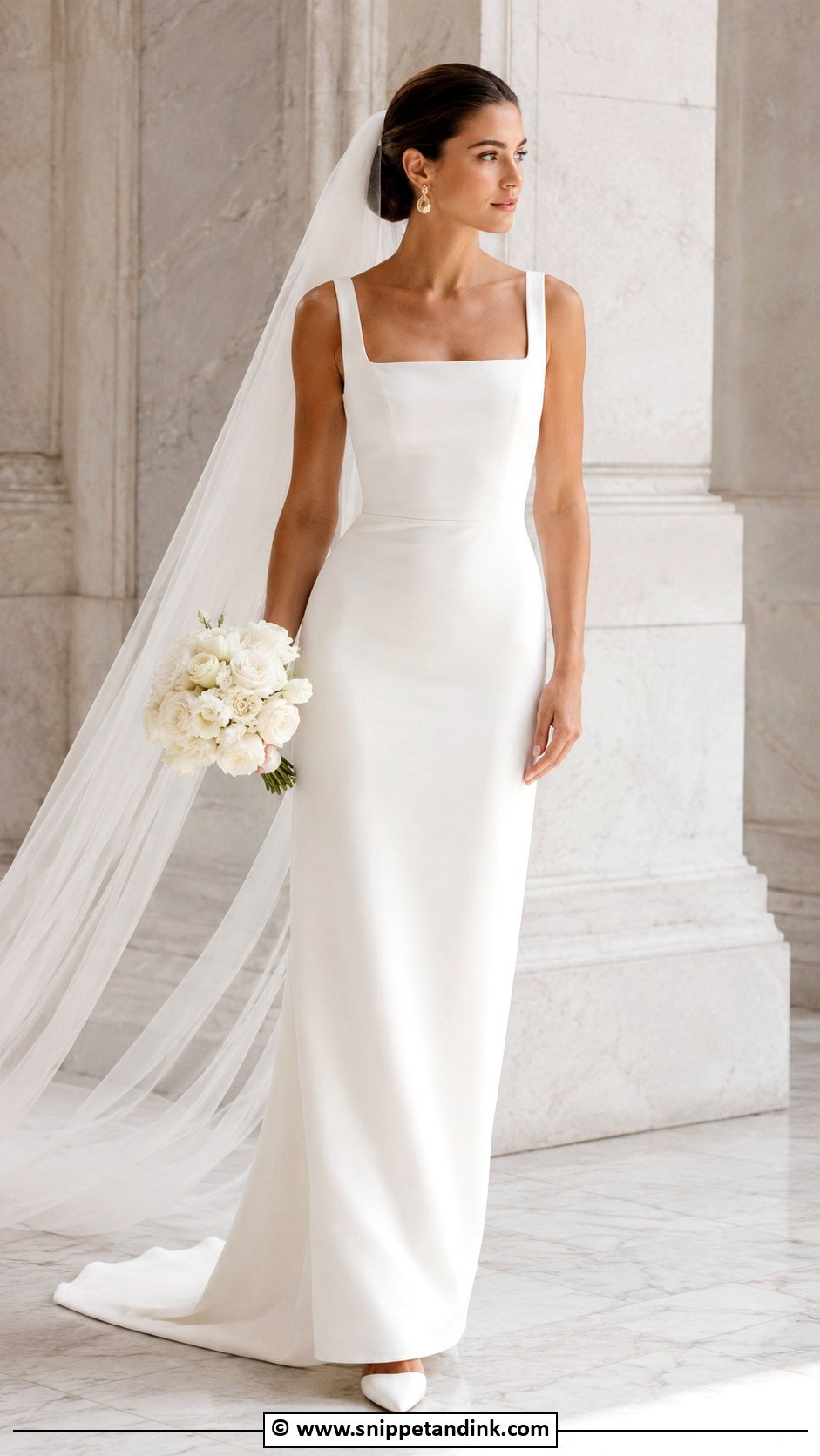 Italian Crepe Wedding Dress - Snippet and Ink - 30 Italian Wedding Dress Ideas