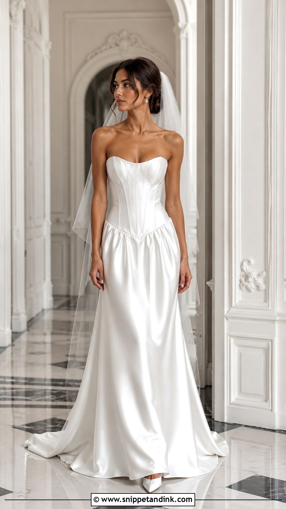 Italian Drop Waist Wedding Dress - Snippet and Ink - 25 Italian Style Wedding Dress Ideas