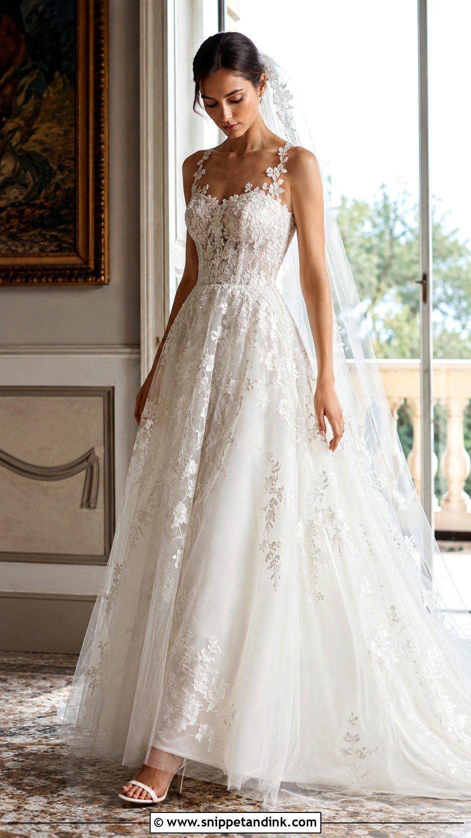 Italian Embroidered Wedding Dress - Snippet and Ink - 25 Italian Style Wedding Dress Ideas