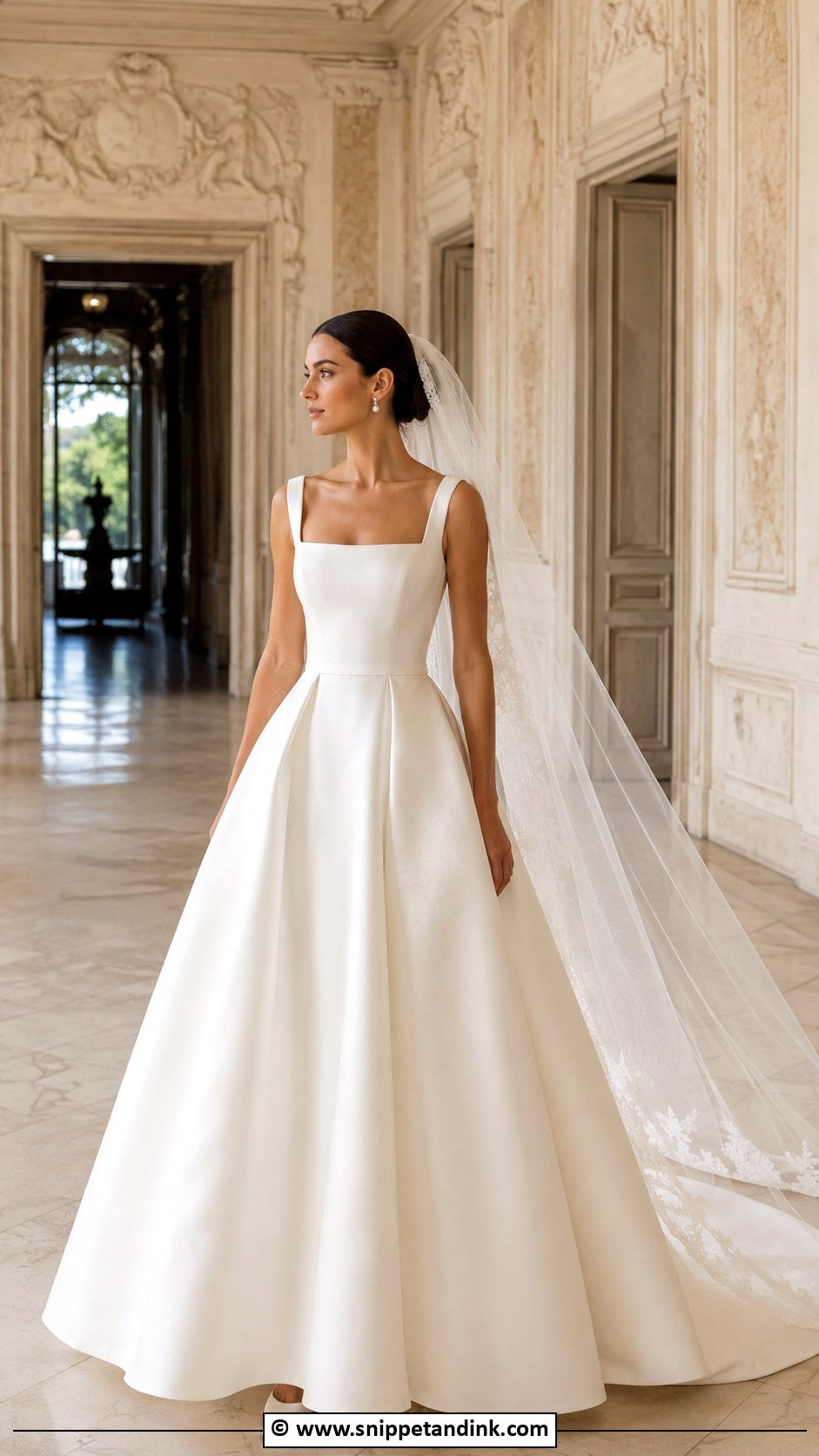 Italian Mikado Wedding Dress - Snippet and Ink - 30 Italian Wedding Dress Ideas