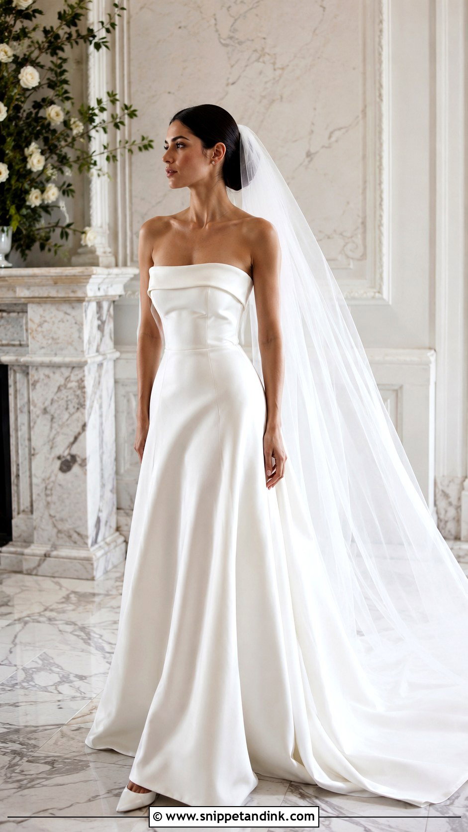 Italian Satin Wedding Dress - Snippet and Ink - 25 European Wedding Dresses