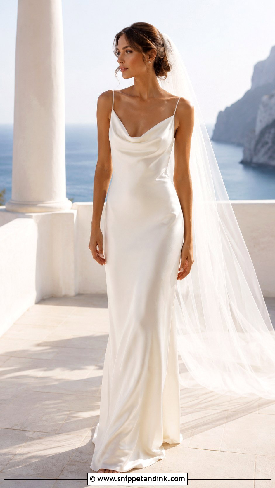 Italian Silk Slip Wedding Dress - Snippet and Ink - 20 Italian Wedding Dresses