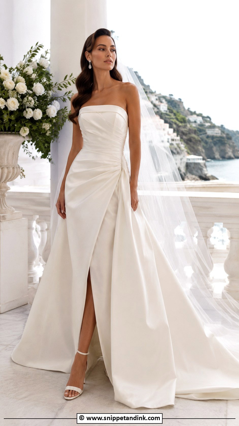 Italian Strapless Wedding Dress - Snippet and Ink - 30 Italian Wedding Dress Ideas