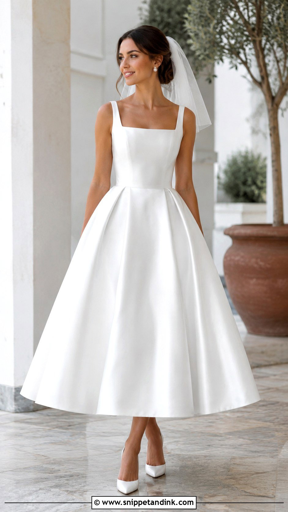 Italian Tea Length Wedding Dress - Snippet and Ink - 25 Italian Style Wedding Dress Ideas