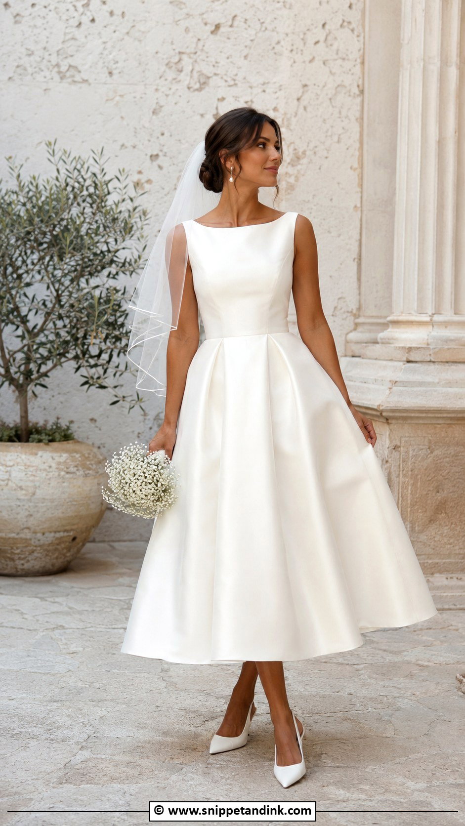 Italian Tea Length Wedding Dress - Snippet and Ink - 30 Italian Wedding Dress Ideas