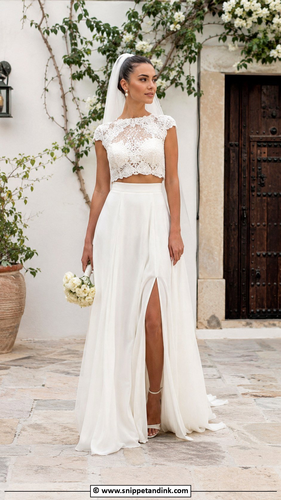 Italian Two Piece Wedding Dress - Snippet and Ink - 30 Italian Wedding Dress Ideas