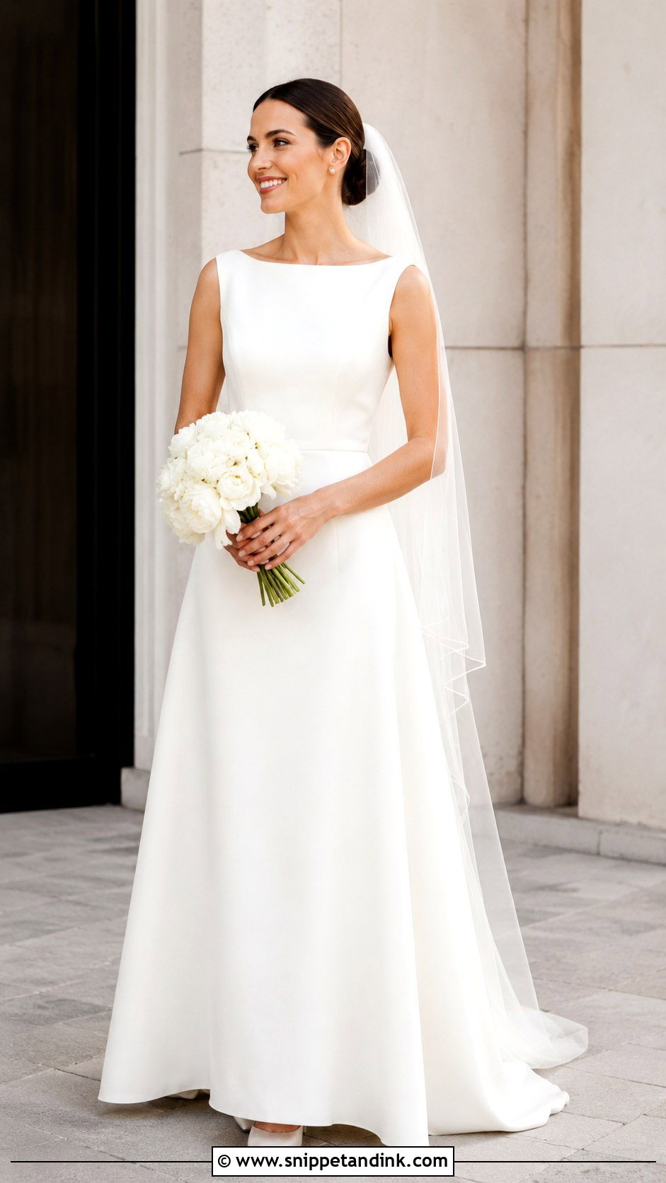 Italian Vintage Boat Neck Wedding Dress - Snippet and Ink - 25 Vintage Italian Wedding Dress Ideas
