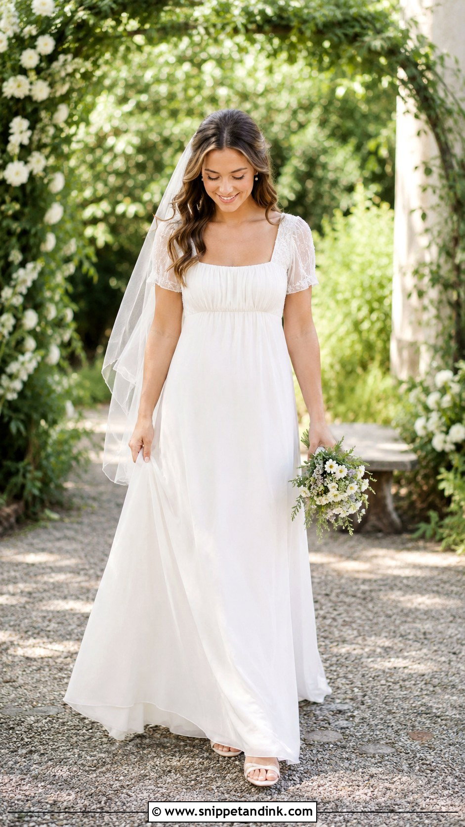 Italian Vintage Empire Waist Wedding Dress - Snippet and Ink - 25 Vintage Italian Wedding Dress Ideas