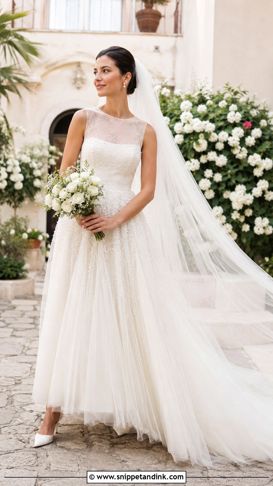 Italian Vintage Tulle Wedding Dress - Snippet and Ink - 25 Vintage Italian Wedding Dress Ideas