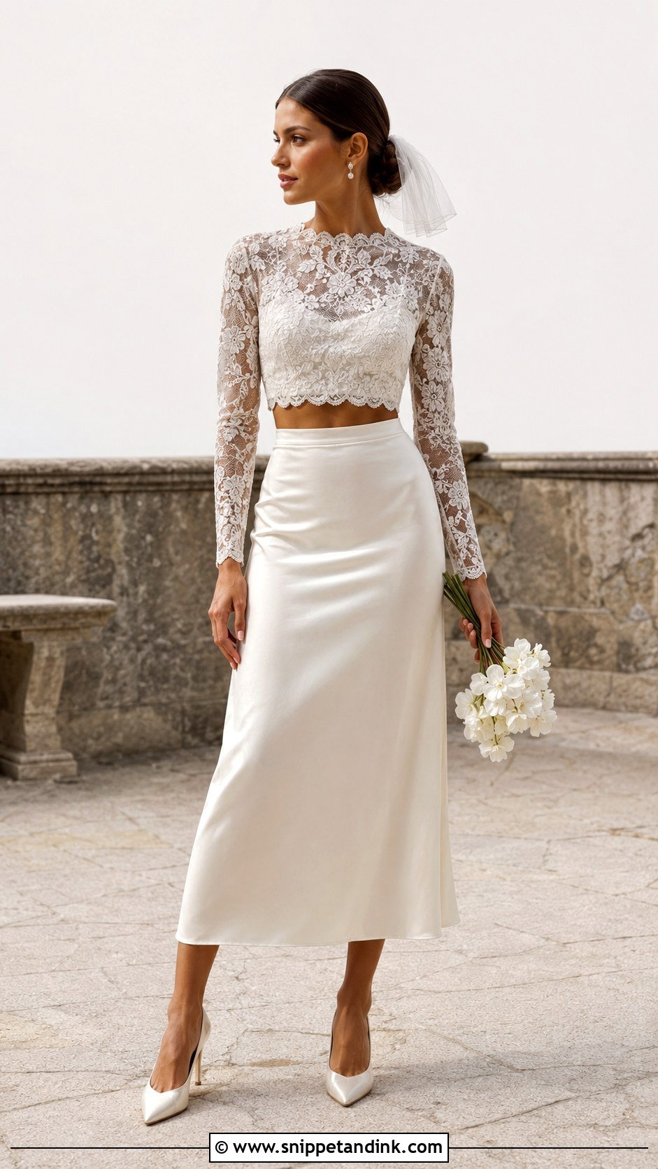 Italian Vintage Two Piece Wedding Dress - Snippet and Ink - 25 Vintage Italian Wedding Dress Ideas