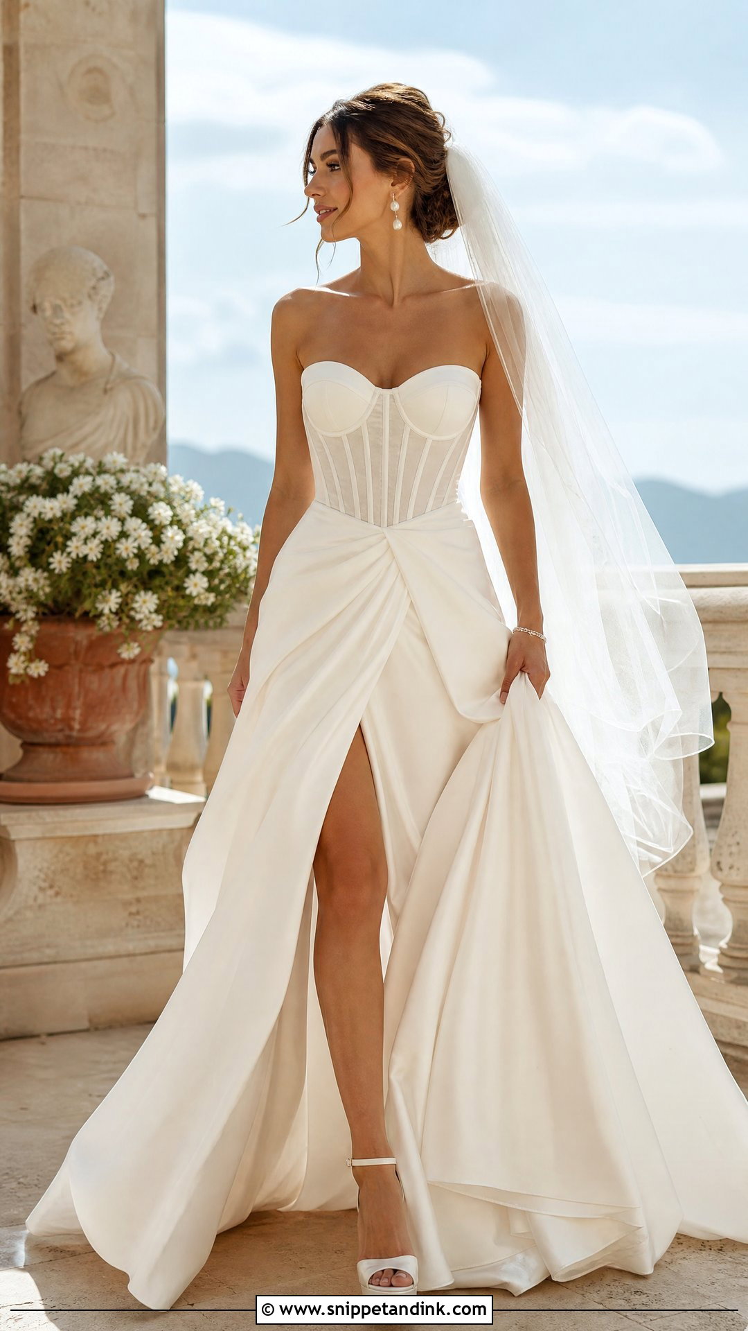 Italy Wedding Corset Bodice Dress - Snippet and Ink - 25 Italy Wedding Dress Ideas