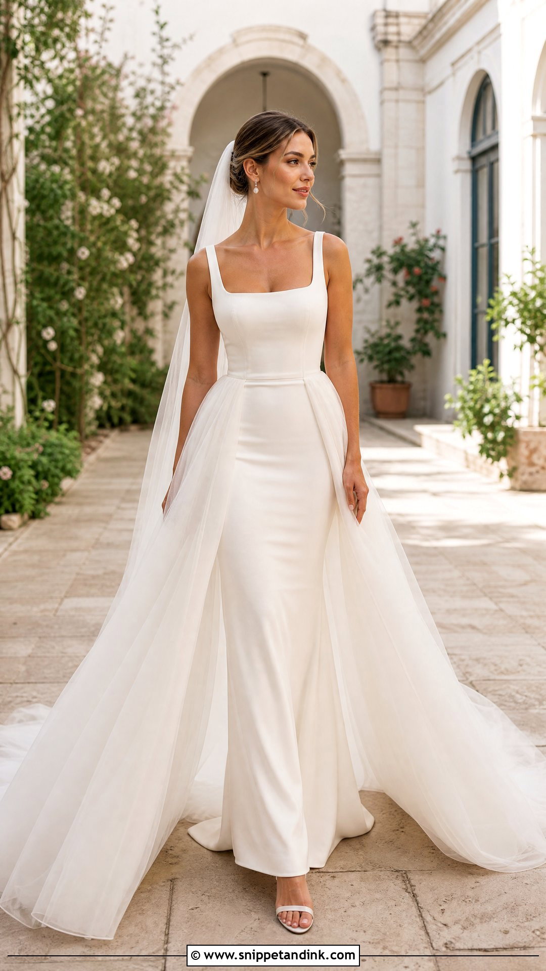 Italy Wedding Detachable Overskirt Dress - Snippet and Ink - 25 Italy Wedding Dress Ideas