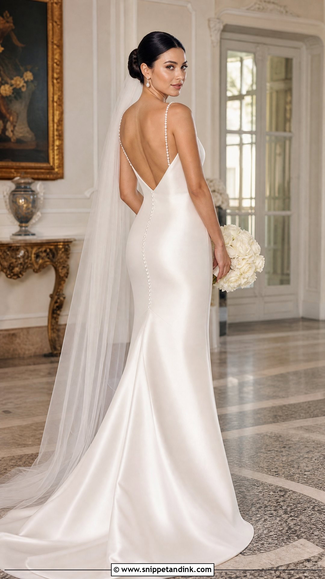 Italy Wedding Pearl Detail Dress - Snippet and Ink - 25 Italy Wedding Dress Ideas