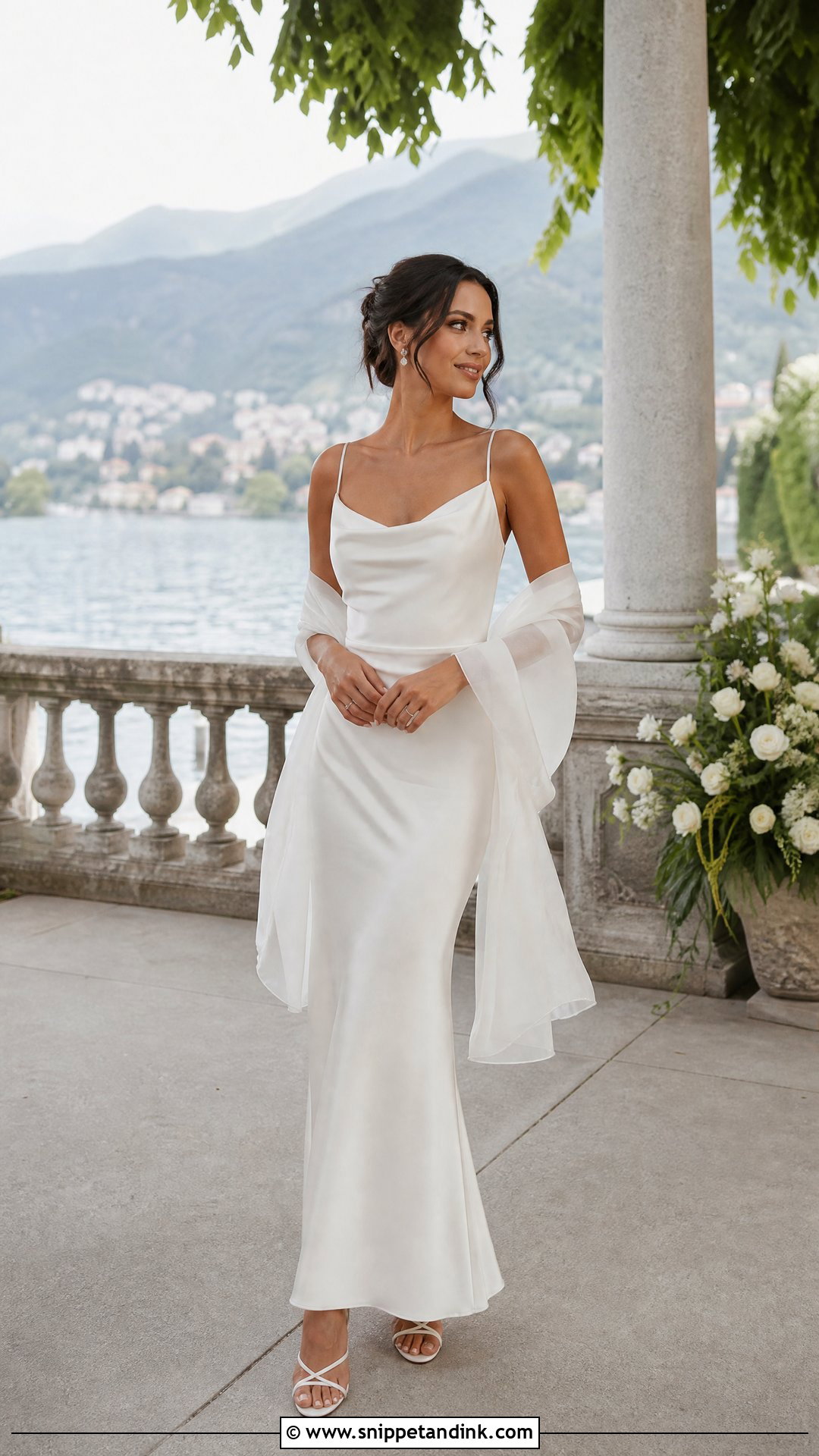 Italy Wedding Satin Slip Dress - Snippet and Ink - 25 Italy Wedding Dress Ideas