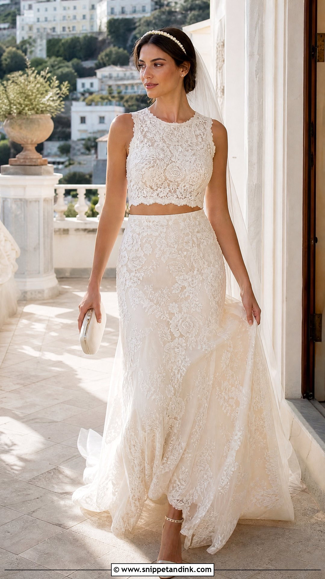 Italy Wedding Two Piece Dress - Snippet and Ink - 25 Italy Wedding Dress Ideas