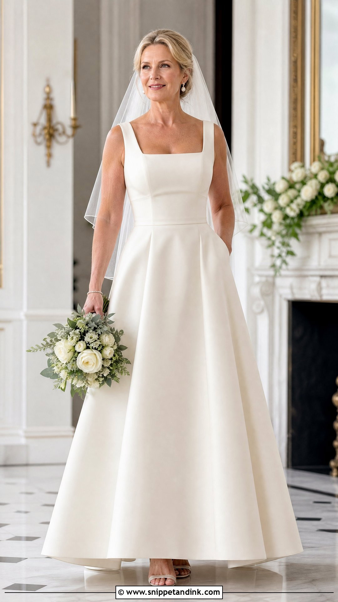 Ivory A Line Wedding Dress - Snippet and Ink - 20 Wedding Dresses for Second Marriage