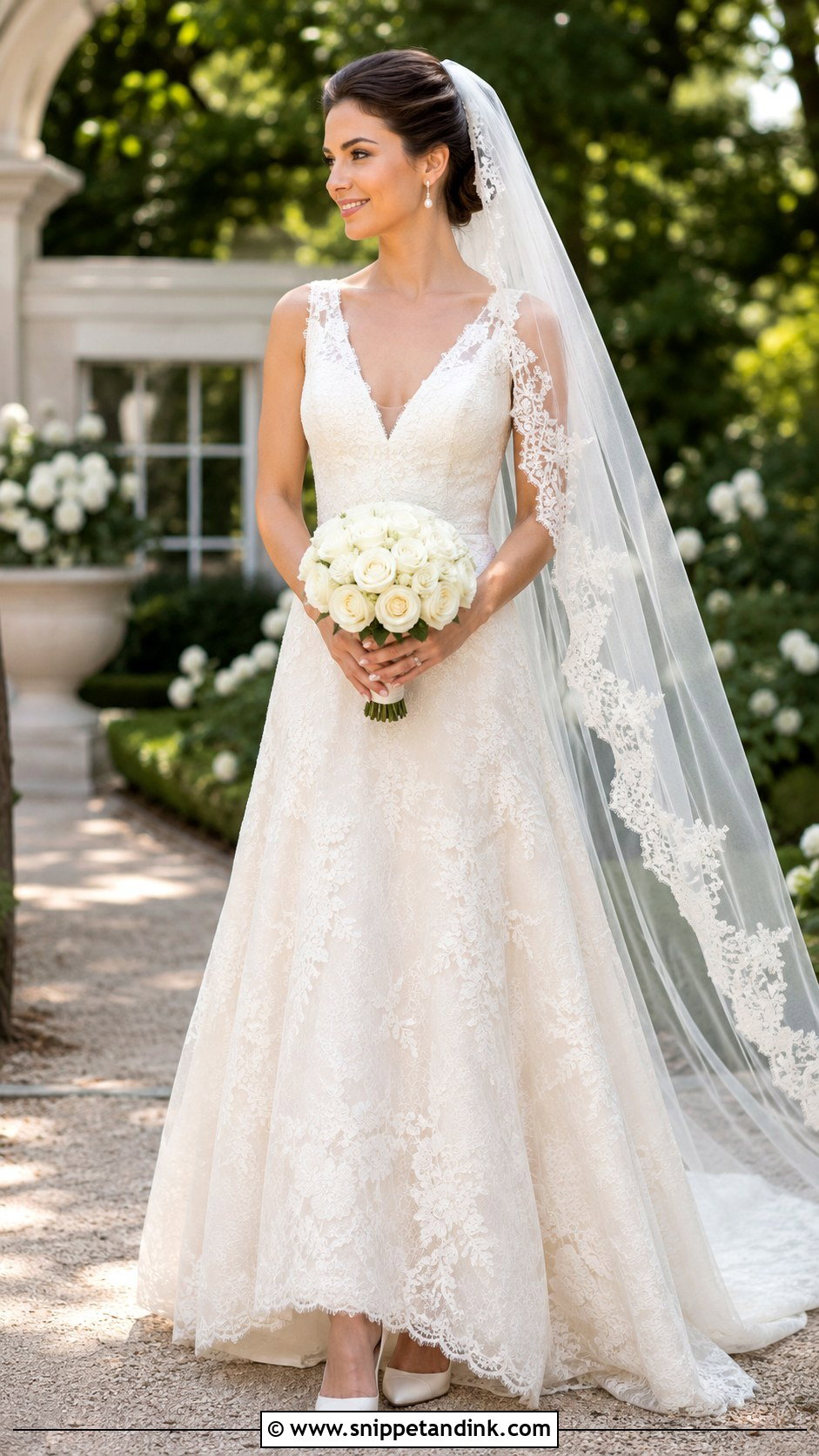 Ivory A Line Wedding Gown - Snippet and Ink - 20 Ivory Wedding Gown Ideas