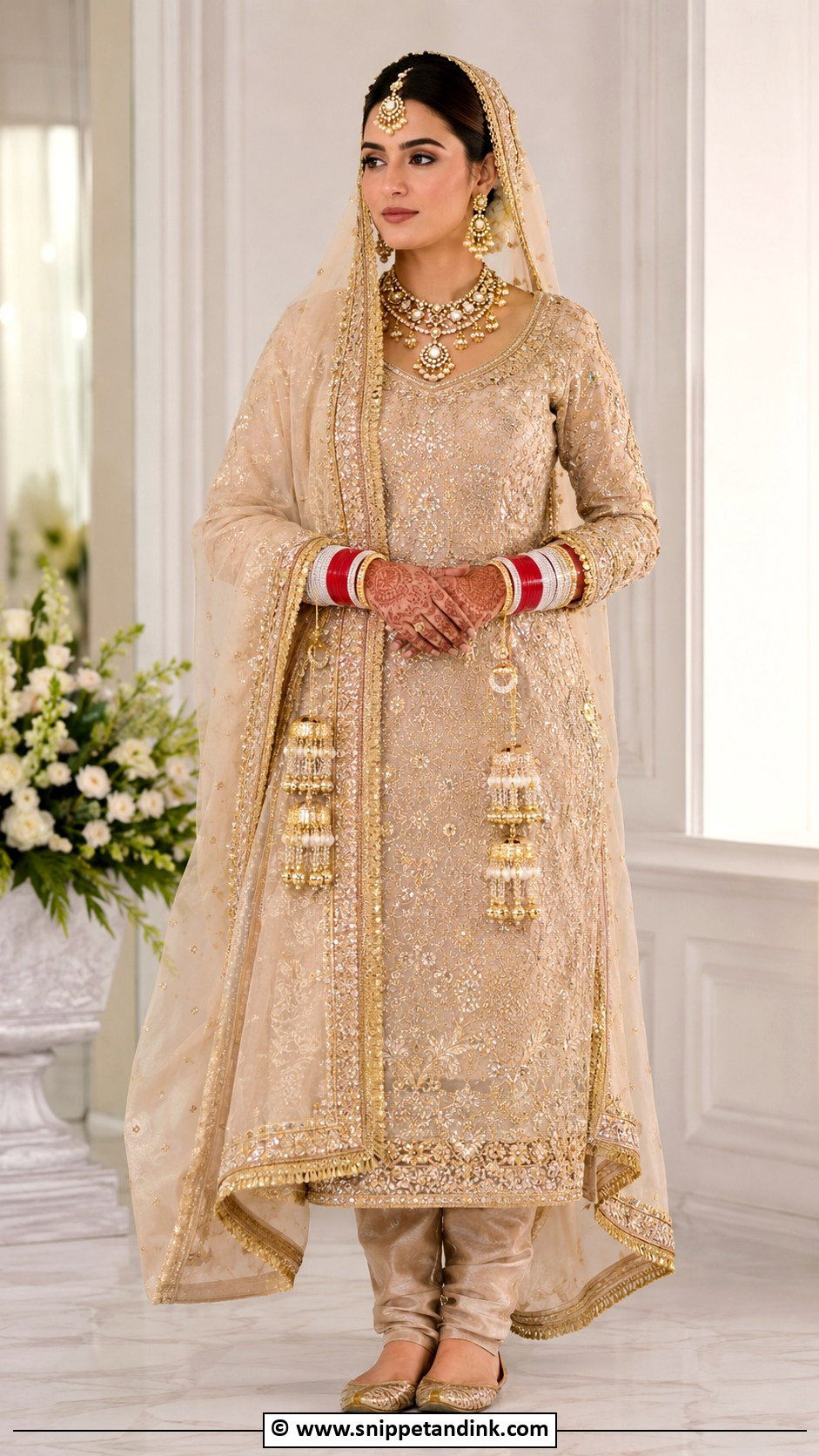 Ivory Anarkali Bridal Suit - Snippet and Ink - 25 Bridal Suits Punjabi Sikh Bride