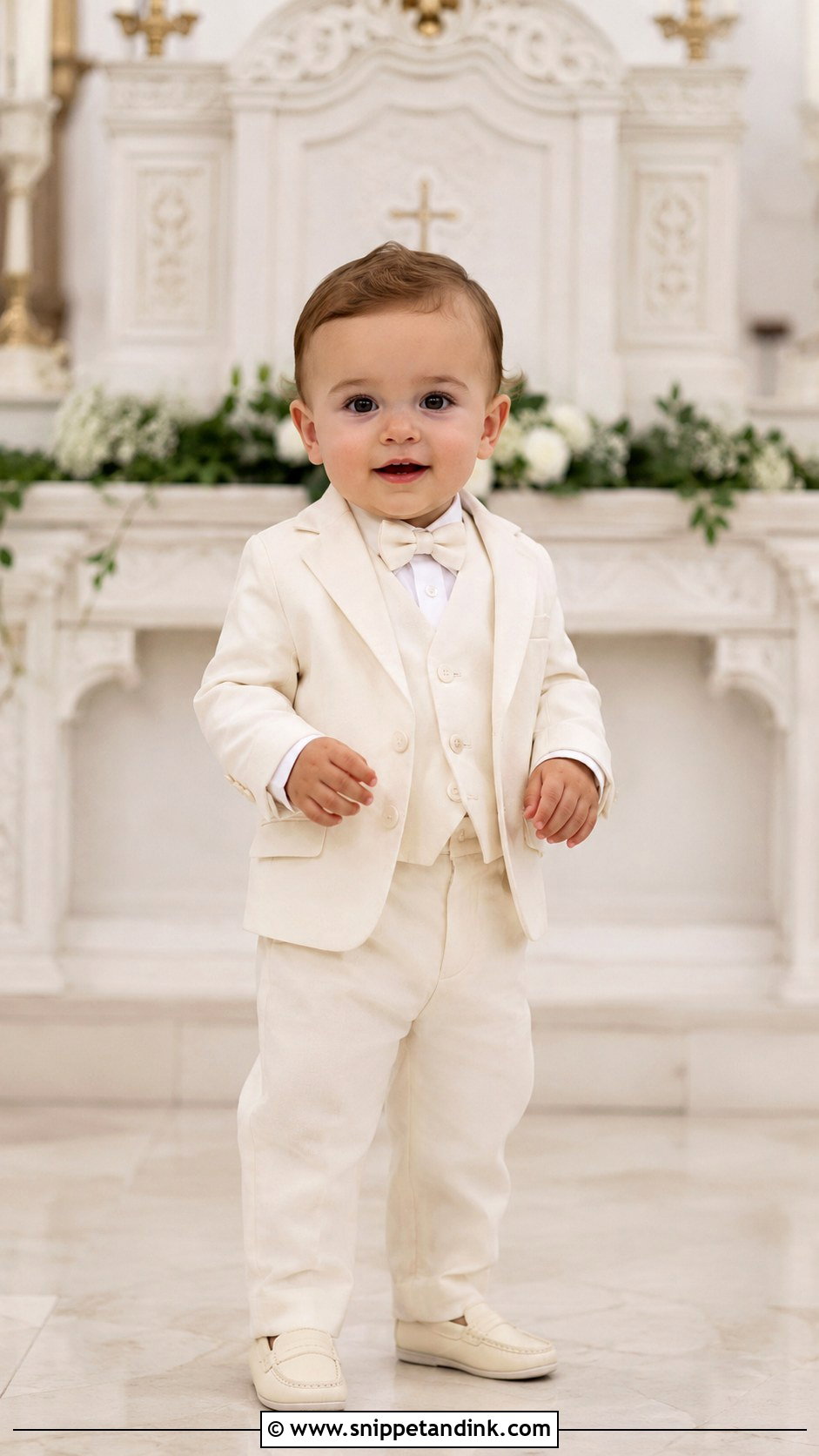 Ivory Baby Boy Baptism Suit - Snippet and Ink - 25 Boy Baptism Outfit Ideas
