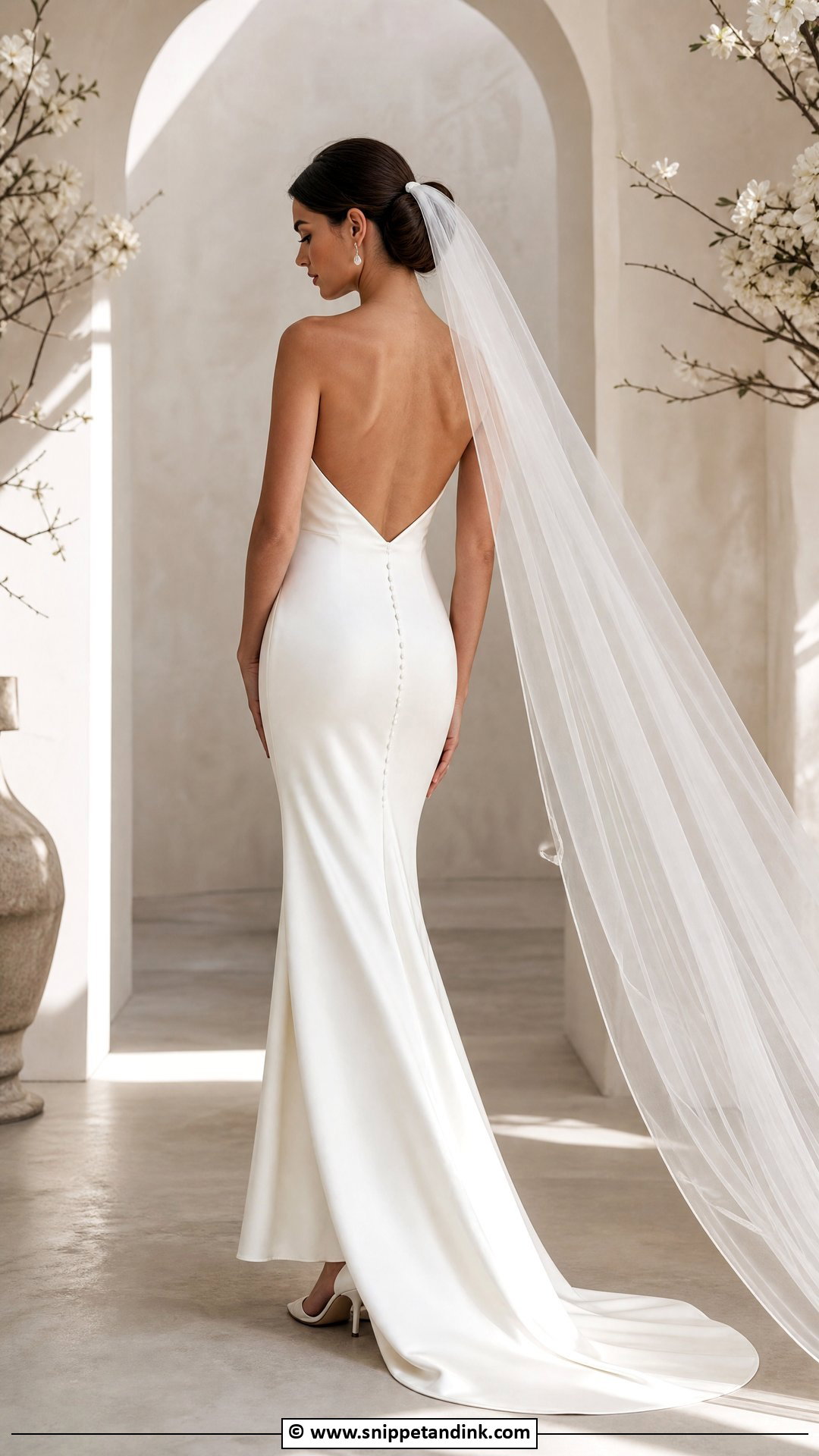 Ivory Backless Wedding Dress - Snippet and Ink - 35 Ivory Wedding Dress Ideas