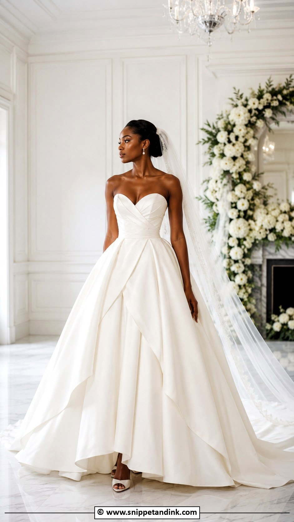 Ivory Ball Gown Wedding Dress - Snippet and Ink - 30 Wedding Dresses Black Women