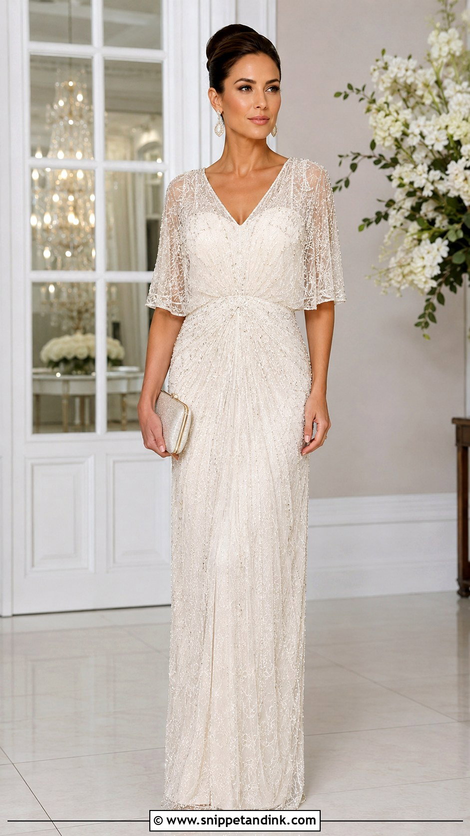 Ivory Beaded Gown - Snippet and Ink - 25 Ivory Gown Ideas